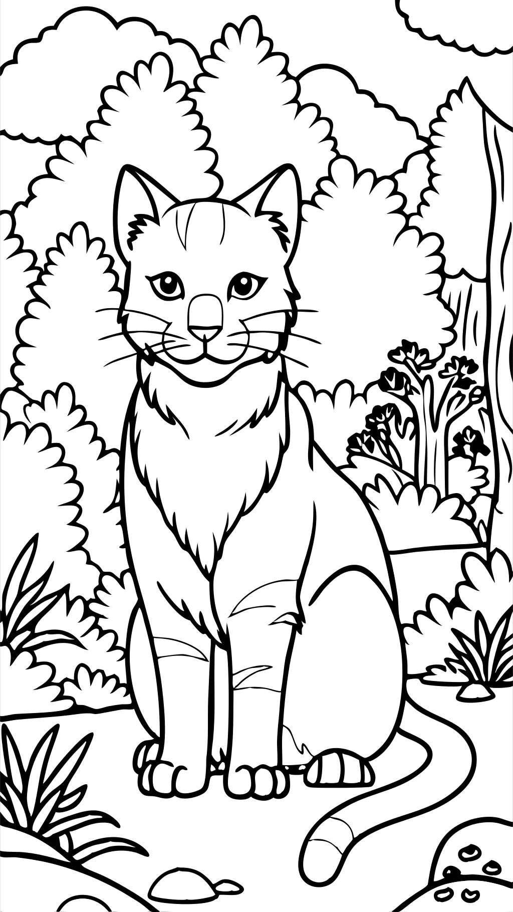 coloriages de chats guerriers